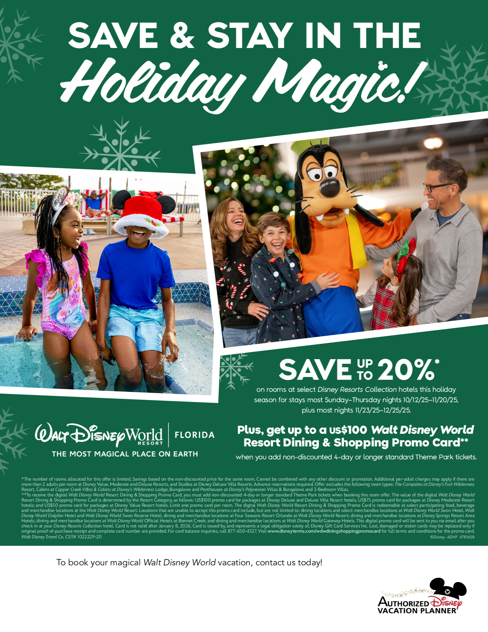 Walt Disney World Resort in Florida Save Up To 20% on rooms at select Disney Resort hotels this holiday season with your Magic Makers Voyages Hautes-Laurentides Walt Disney World Resort in Florida Save Up To 20% on rooms at select Disney Resort hotels this holiday season with your Magic Makers Voyages Hautes-Laurentides
