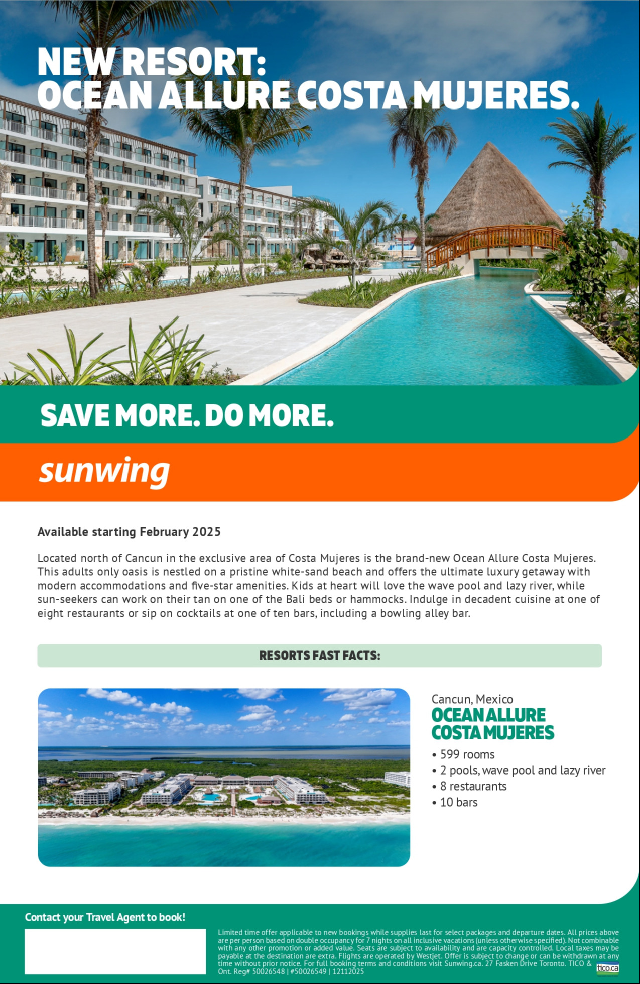Sunwing Vacations Promotion Jamaica Melissa Hurricane with Voyages Aqua Terra Sherbrooke
