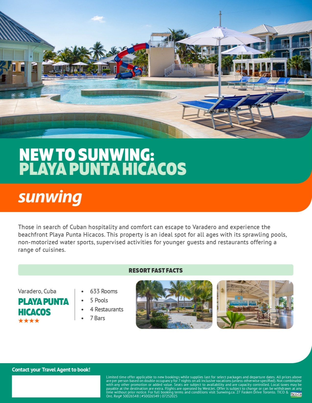 Sunwing Vacations New Resort: Playa Punta Hicacos with Voyages Hautes-Laurentides